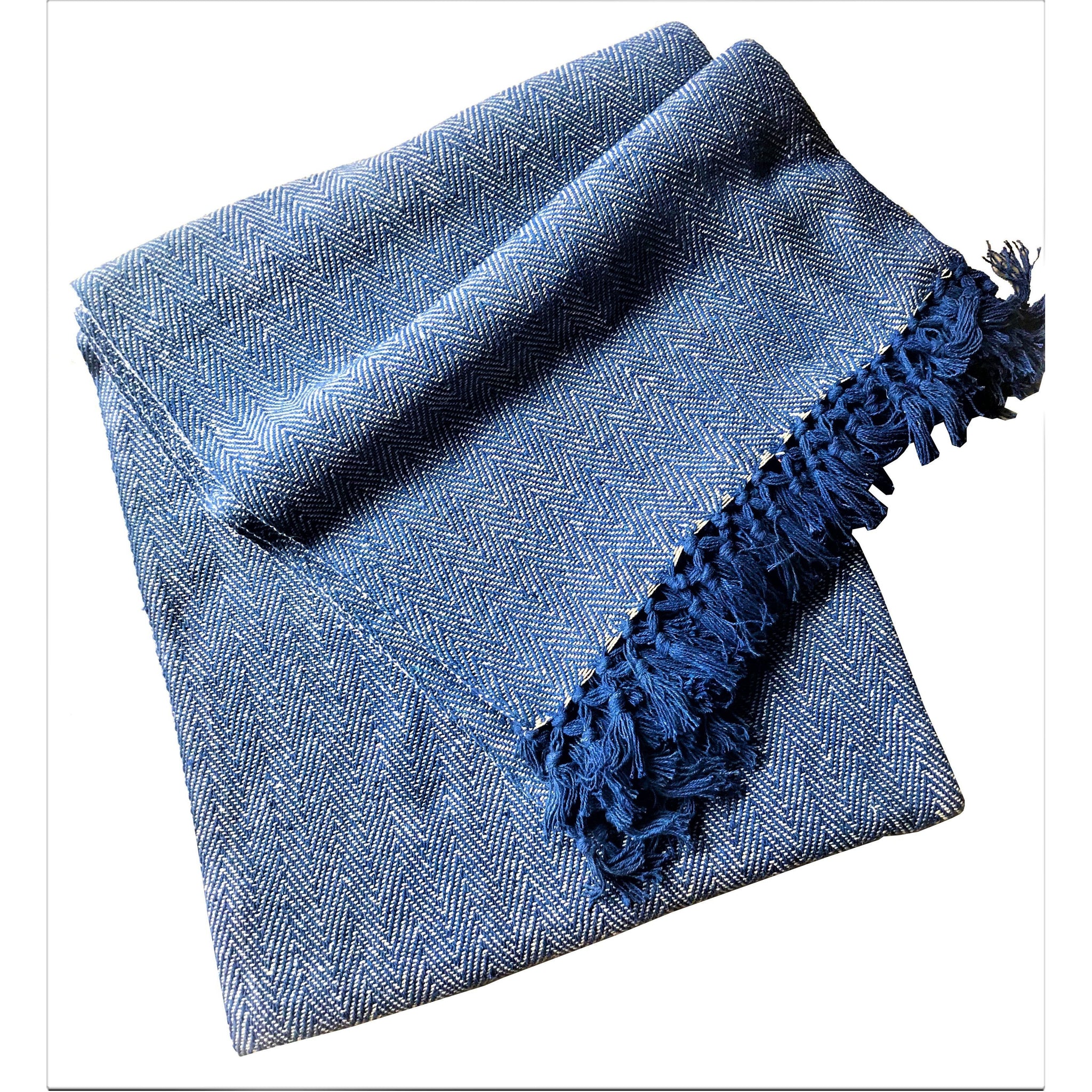 Cotton Herringbone Sofa Throw Blanket 260x260cm (perfect for KING sized bed) – Soft, Cozy & Warm Bed or Sofa Blanket, 13 Colours, Machine Washable, Hypoallergenic, Perfect Gift for Home or Travel