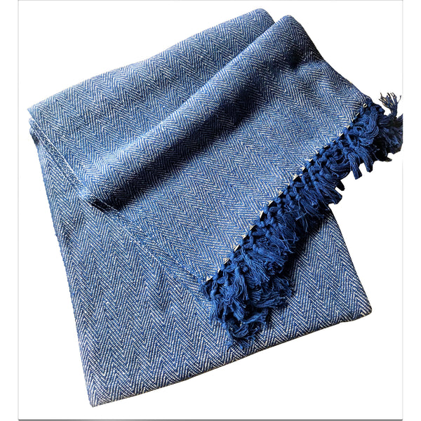 Cotton Herringbone Sofa Throw Blanket 260x260cm (perfect for KING sized bed) – Soft, Cozy & Warm Bed or Sofa Blanket, 13 Colours, Machine Washable, Hypoallergenic, Perfect Gift for Home or Travel