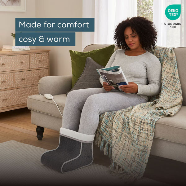 Beurer FW20 Cosy Electric Heated Foot Warmer, Grey