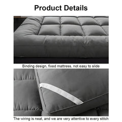 1pc Hotel Quality Mattress Topper 10cm Thick - Ultra-Soft Microfiber, Anti-Shift & Even Weight Distribution, UK Bed Sizes Single/Double/King/Super King, Grey