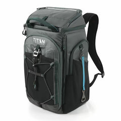 Titan 26 Can Backpack Cooler with 2 Ice Walls in Red