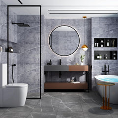 10pcs/ 12pcs Marble Pattern Self-Adhesive Wallpaper - White/ Grey/ Black (Length: 59.99 cm), Self-Adhesive PVC Wallpaper for Indoor and Kitchen Decor, Durable and Easy to Adhere, Lightweight Marble Pattern, Fashionable Accents | Self-Adhesive Wall S