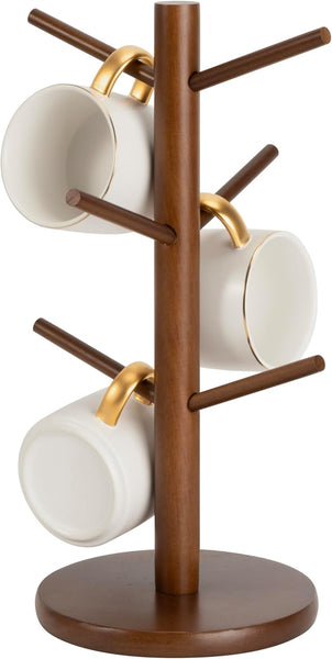 Mylifeunit Mug Holder Tree, Coffee Cup Holder with 6 Hooks (Black)