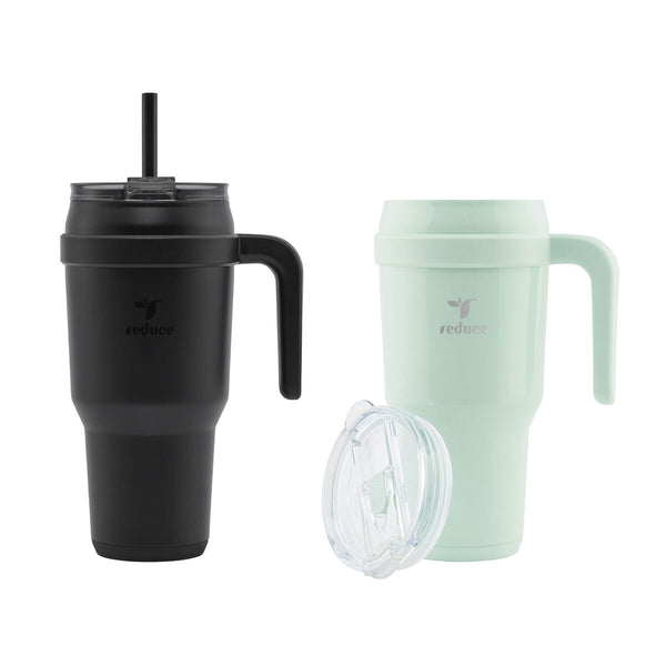 Reduce Cold1 Mug 1.18L, 2 Pack in Black & Mint