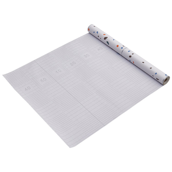 Terrazzo Matte Floor Wallpaper Peel and Stick Wall Tiles Contact Paper Vinyl Sticky Back Plastic for Countertops Waterproof Self Adhesive Removable Cabinets Kitchen Bedroom Furniture 60cm x 500cm