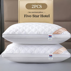 1pc 2pcs 4pcs 6pcs Weight 800GSM Luxury Hotel Quality 48x74cm Quilted Bed Pillows for Sleeping Deep Filled Bounce Back All Seasons