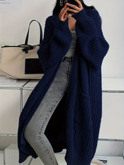 Women'S Y2K Cardigan - Long Flowy Open Front Sweater with Pockets, All-Season Layering Piece for Casual & Formal Outfits