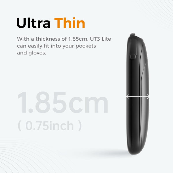 OCOOPA UT3 Lite Magnetic Hand Warmers Rechargeable 2 Pack, Electric Handwarmers Ultra Thin Light Portable for Pocket Gloves,3 Levels Heat, up to 8 Hrs, UL Certified,Idea Tech Gifts for Men, Women