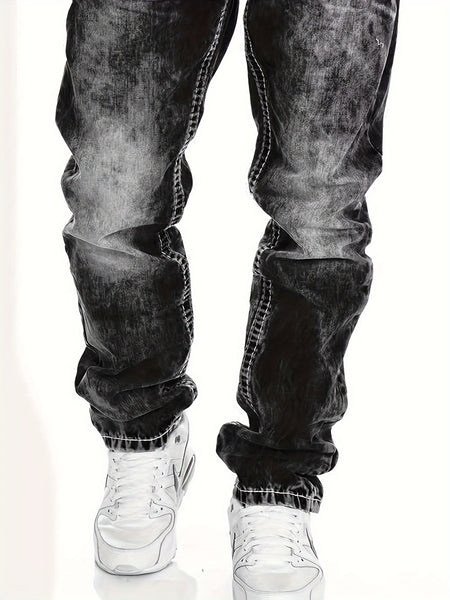 American Snowflake Jeans, Fashionable and Versatile Straight-Leg Pants