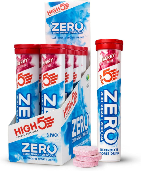 HIGH5 ZERO Electrolyte Tablet - Hydration Tablets Enhanced with Vitamin C - 0 Calories & Sugar Free - Boost Hydration, Performance & Wellness - Berry, 20 Tablets