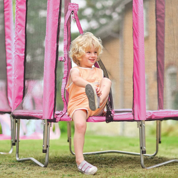 Plum 4Ft Springsafe Trampoline in Pink