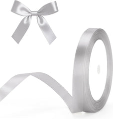 G2PLUS White Stain Ribbons - 22M Thick Fabric Gift Wrap Ribbons for Crafting, Wedding & Valentine'S Day Decoration