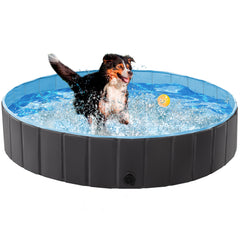 Costoffs Pet Pool Foldable Dog Swimming Pool, Pet Pool Portable Bathing Swimming Tub for Garden/Beach/Yard/Home, L/XL/XXL/XXXL, Blue/Grey/Black/Ocean Blue