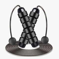 With Ball Bearings Adjustable Tangle-Free Speed Wire Jump Rope Workout with Foam Handles for Fitness Home Workouts and Slim Body