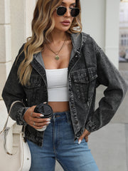 Women's Loose Fit Casual Denim Jacket