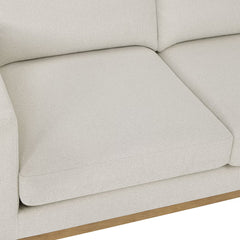 Henredon Murphy Cream Fabric Corner Sofa with Reversible Chaise
