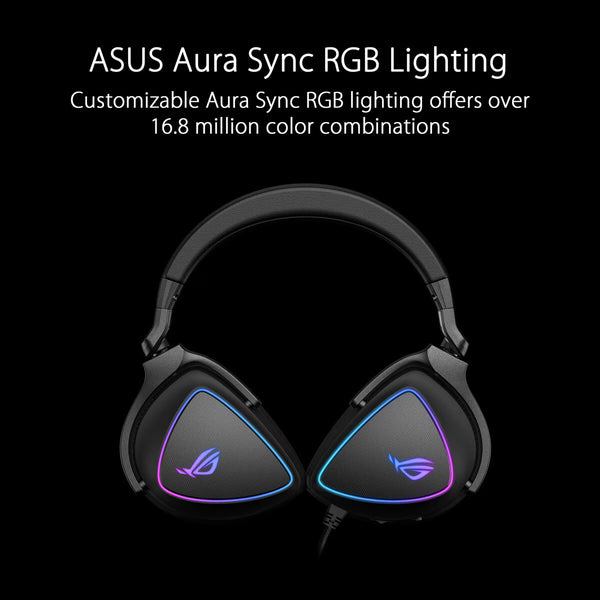 Asus ROG Delta S Wired RGB Gaming Headset with AI Noise Cancelling Mic, 90YH02K0-B2UA00