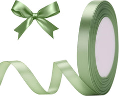 G2PLUS White Stain Ribbons - 22M Thick Fabric Gift Wrap Ribbons for Crafting, Wedding & Valentine'S Day Decoration
