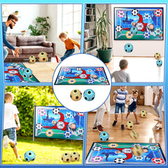 VATOS Football Ball Game Set for Kids Indoor Outdoor Soccer Train Sport Game Foldable Toys for 3 4 5 6 7 8 Years Old Boys Girls