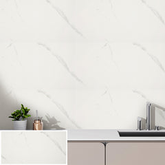10/20/30/40 Pack Luxury Marble Effect Self-adhesive Floor Tiles 60x30cm, 2mm Thicken Vinyl Flooring Tiles Wall Stickers, Removable PVC Wall Decals, Suitable for Living Room, Bedroom, Kitchen Backsplashes, Bathroom, Office, Background Walls, Easy To Instal