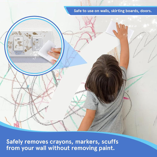Magic Erasers for Cleaning by Smith’S | 10 Pack | Trusted by Professional Cleaners | Serving UK Homes for over 10+ Years | 8X Stronger than Cellulose | Chemical Free
