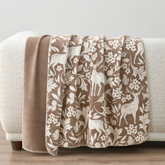 Casual Living Reversible Purple Plush Throw, 127 X 177 Cm