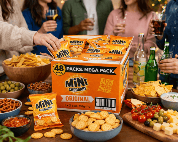 Jacob'S Mini Cheddar'S Original, with Real Cheese Snack Biscuits Crackers 8 x 6 Pack of 138g Each