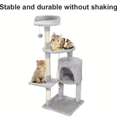 Tall Cat Tree Large Climbing Tower Kitten Scratching Post Condo Activity Centre