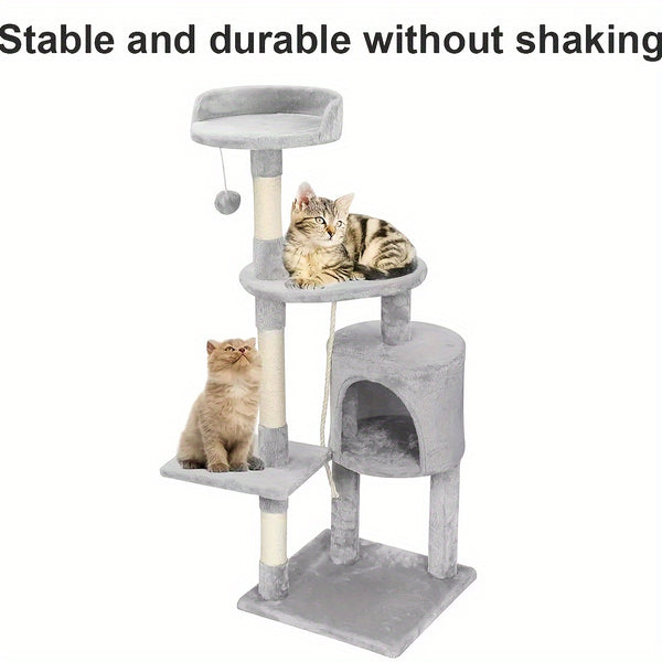 Tall Cat Tree Large Climbing Tower Kitten Scratching Post Condo Activity Centre