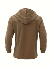 2024 Foreign Trade New Product Men'S Mid-Length Slim Fit Windbreaker Hooded Casual Pure Coat Performance Clothing
