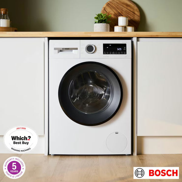 Bosch WGG24400GB Series 6, 9Kg, 1400Rpm Washing Machine, a Rated in White
