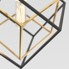 Artika Imperium 1-Pendant Light Fixture in Black & Gold