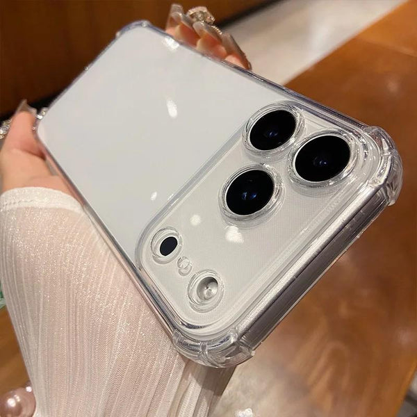 Phone Case - Transparent Anti-Drop Case for Iphone 17, 17 Air, 17 Pro, And 17 Pro Max Featuring a Buffer Angle Bumper. This Soft, Thin Cover Is Impact-Resistant And Shockproof, Designed for Durability While Maintaining a Slim Profile