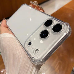 Phone Case - Transparent Anti-Drop Case for Iphone 17, 17 Air, 17 Pro, And 17 Pro Max Featuring a Buffer Angle Bumper. This Soft, Thin Cover Is Impact-Resistant And Shockproof, Designed for Durability While Maintaining a Slim Profile