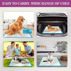 10/50/100pcs Super Absorbent Dog Diaper Mats, Leak-Proof, Quick-Dry Thick Deodorant Puppy Urine Pads Dog Toilet Mats For Potty Training Made of Polyester Fiber
