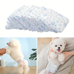 Disposable Dog Nappies Super Absorbent for Dogs, Disposable Dog Nappies Super Absorbent, Dog Wraps for Female Dogs/Male Dogs, Pet Training