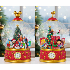 Christmas Snow Globe with Glitter and LED Lights