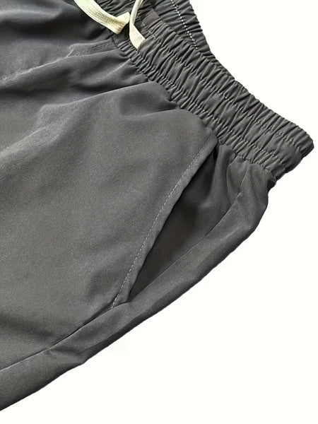 Men's Three-pc Cargo Pants, Solid Color Multi-Pocket Casual Outdoor Sports Trousers, Suitable for Spring, Summer, and Autumn