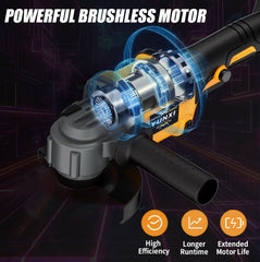 The New 2026 Angle Grinder Is Equipped with Two Lithium-Ion Batteries, a Fast Charger, And a Wireless Polishing Machine with a Complete Set of Accessories, Enhancing The Product'S Versatility And Ease of Use