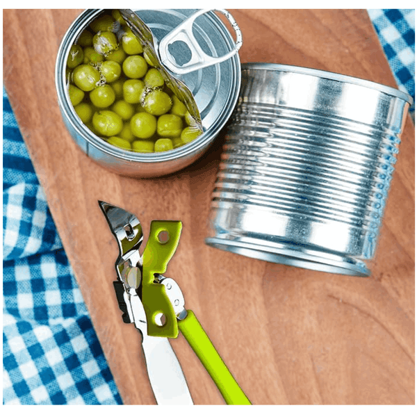 Stainless Steel Butterfly Portable Manual Can Opener - Safe, Heavy Duty Tin Opener UK with Non-Slip Handle and Easy Grip- Ideal for Kitchen
