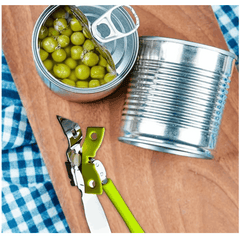 Stainless Steel Butterfly Portable Manual Can Opener - Safe, Heavy Duty Tin Opener UK with Non-Slip Handle and Easy Grip- Ideal for Kitchen