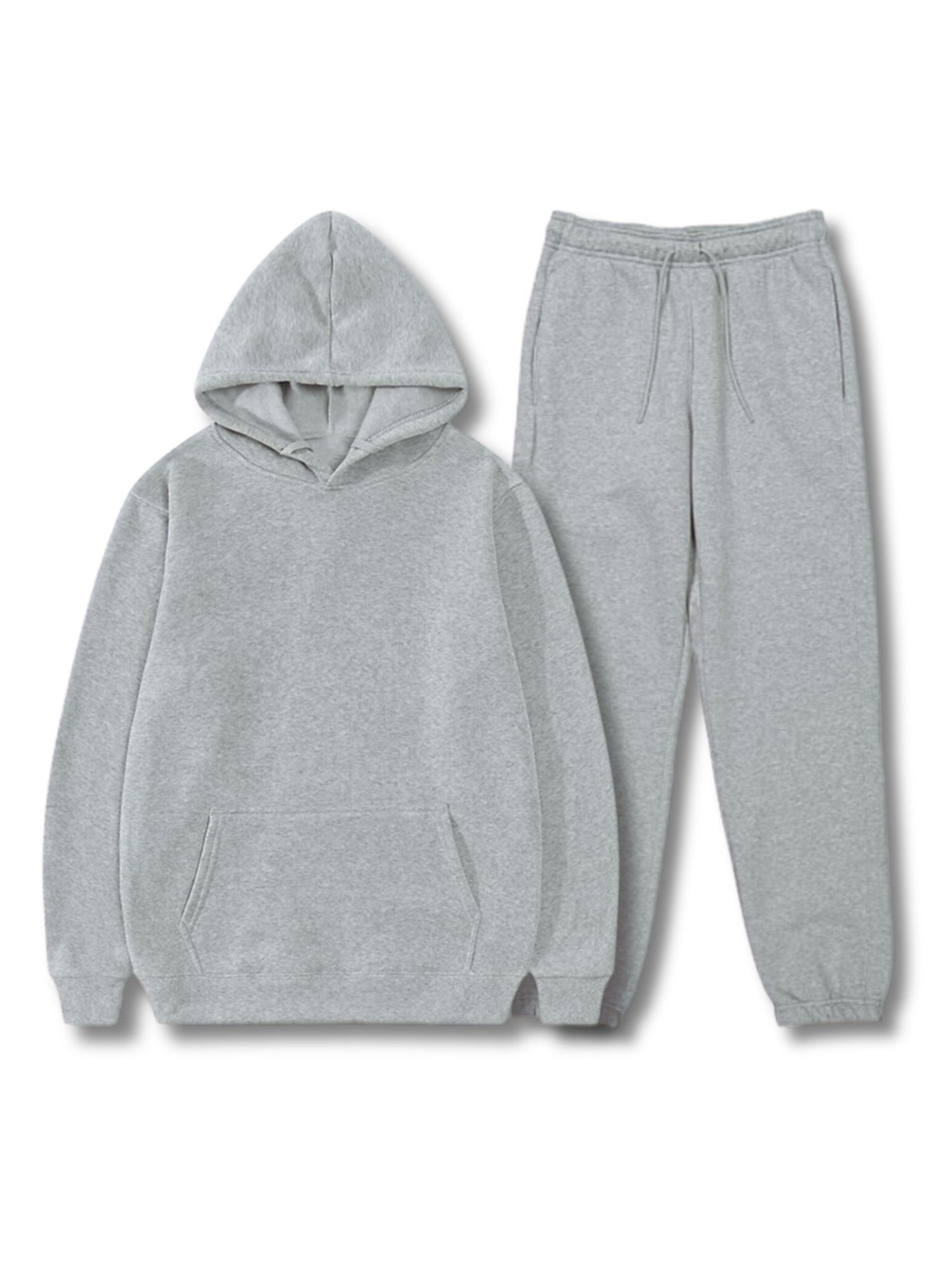 Ladies 2pcs Fleece Tracksuits Set, Women Comfort Long Sleeve Lounge Wear Featuring a Casual Hoodie and Drawstring Jogger Pants, Designed for Women