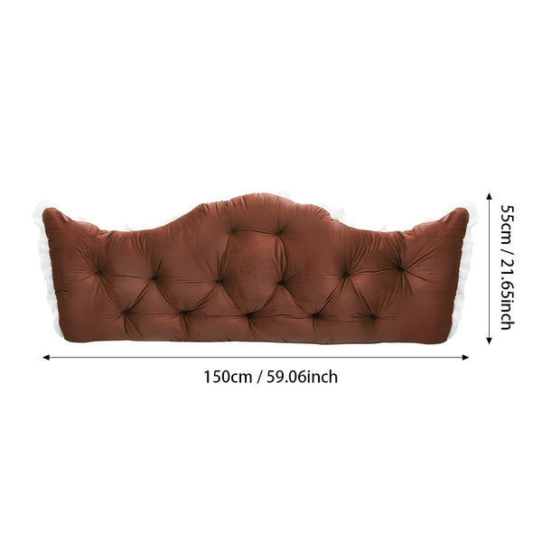 Large Ultra-Soft Comfortable Plush Backrest Pillow, Princess Style Reading Cushion, Neck and Back Support, Luxurious Fashionable Home Style Multifunctional Lace Ruffled Headboard Cushions, Suitable for Bedroom, Living Room, Dorm, Sofa Home Decor, Machine
