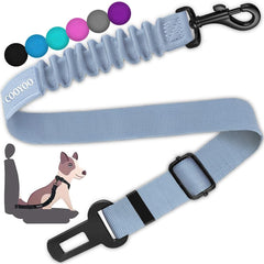 COOYOO Dog Seat Belt,3 Piece Set Retractable Dog Car Harness Adjustable Dog Seat Belt for Vehicle Nylon Pet Safety Seat Belts Heavy Duty & Elastic