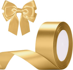 G2PLUS White Stain Ribbons - 22M Thick Fabric Gift Wrap Ribbons for Crafting, Wedding & Valentine'S Day Decoration