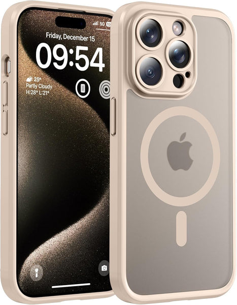 TOCOL Magnetic for Iphone 17 Pro Max Case 6.9-Inch, Compatible with Magsafe, Full Camera Protection, Built-In Magnetic Ring, Drop Protection Shockproof Translucent Matte Phone Cover