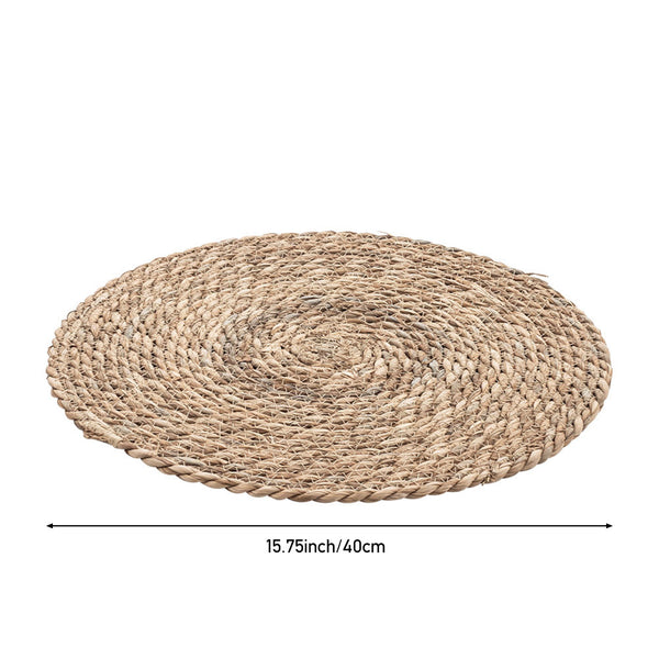 Cat Scratcher Mat, Floor Cat Scratching Mat, Natural Cat Scratch Pad, Pets Scratch Carpet, Round Cattail Grass Cat Scratcher Mat, Indoor Cat Scratching Mats