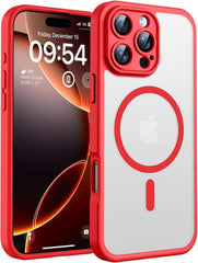 TOCOL Magnetic for Iphone 17 Pro Max Case 6.9-Inch, Compatible with Magsafe, Full Camera Protection, Built-In Magnetic Ring, Drop Protection Shockproof Translucent Matte Phone Cover