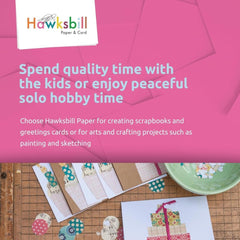 Hawksbill A4 White Card 160Gsm-50 Pack A4 White Cardstock for Printing Card
