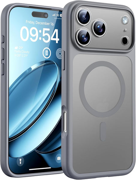 TOCOL Magnetic for Iphone 17 Pro Max Case 6.9-Inch, Compatible with Magsafe, Full Camera Protection, Built-In Magnetic Ring, Drop Protection Shockproof Translucent Matte Phone Cover